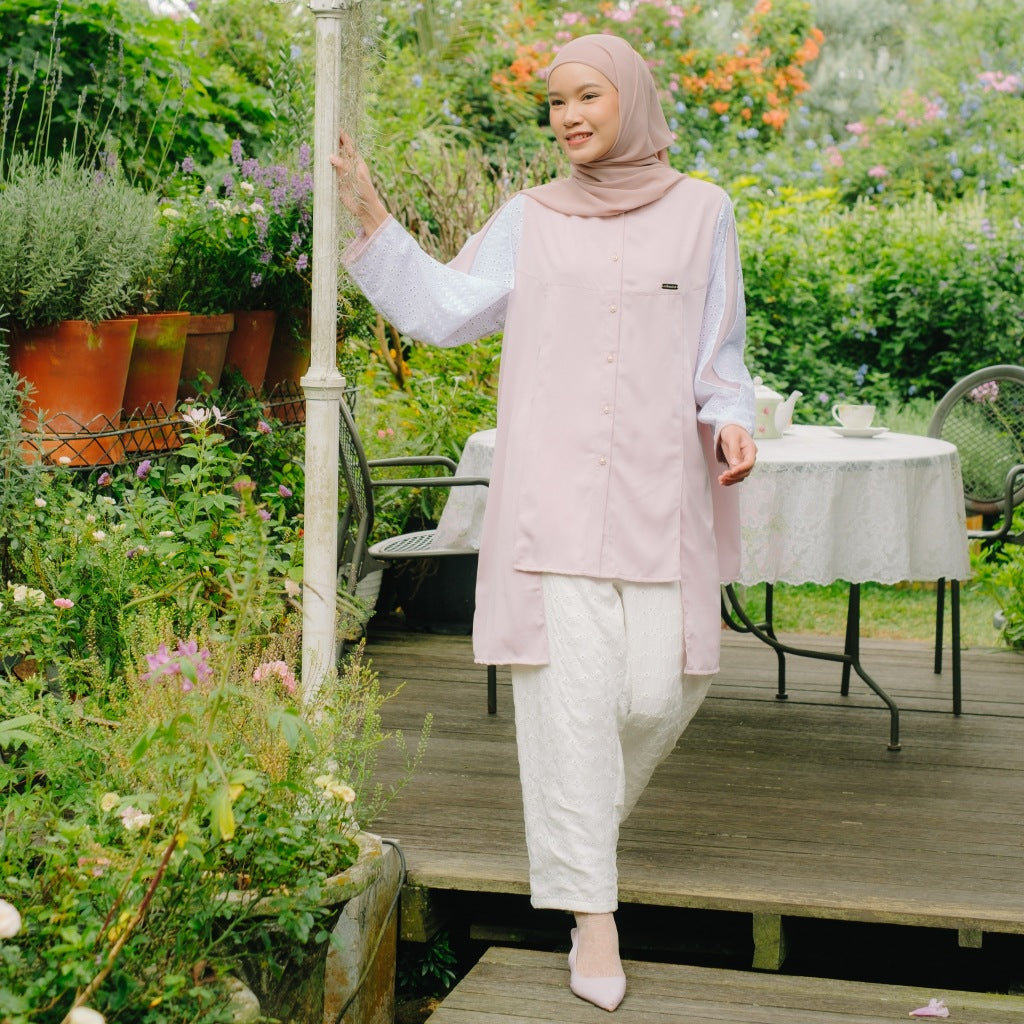 Image of Eclemix Tunic Gyuri | Atasan Wanita Tunic Motif Polos Mix Prada